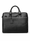 Tijania Classic Leather Briefcase – Black Edition